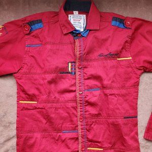 Beautiful red party wear shirt